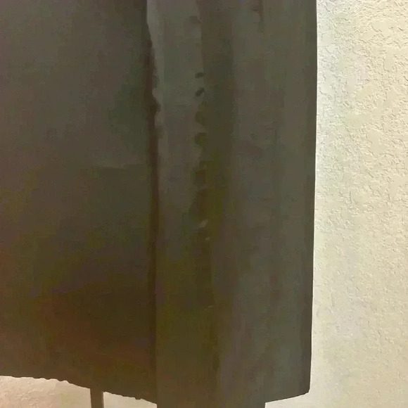 Vintage 90s Ann Taylor 100% Silk Black 3 Button Blazer 8 - Picture 3 of 7